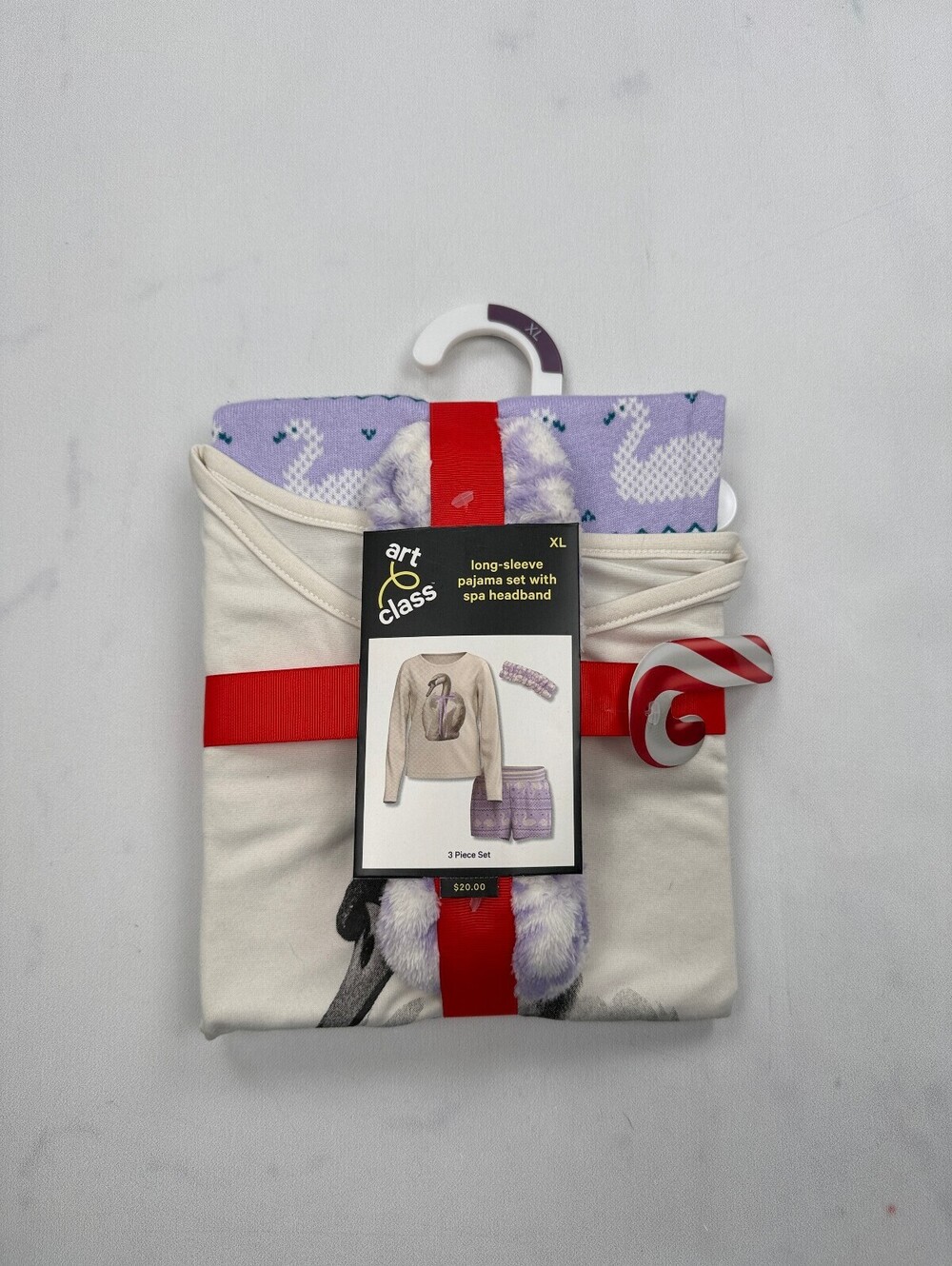 Art Class Long-Sleeve Pajamas Pajamas Cream Modern Classic Graphic - Girls XL